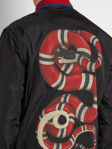 bomber gucci snake|Gucci Bomber Jackets for Men .